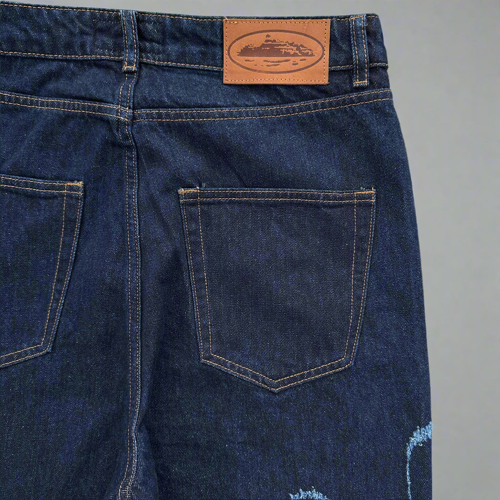Corteiz | Frayed Denim Jeans