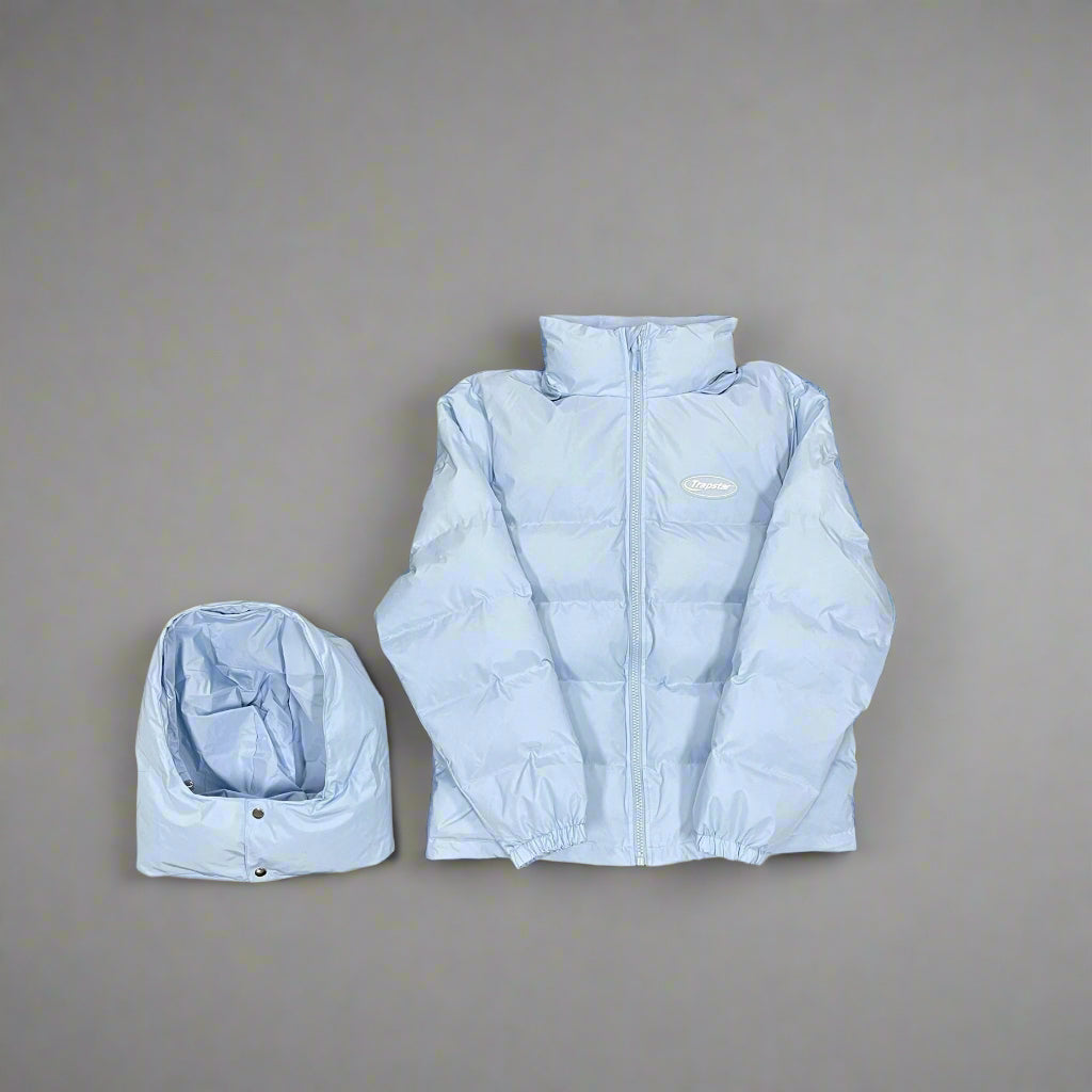 Trapstar | Ice Blue Hyperdive Detachable Hood Puffer Jacket