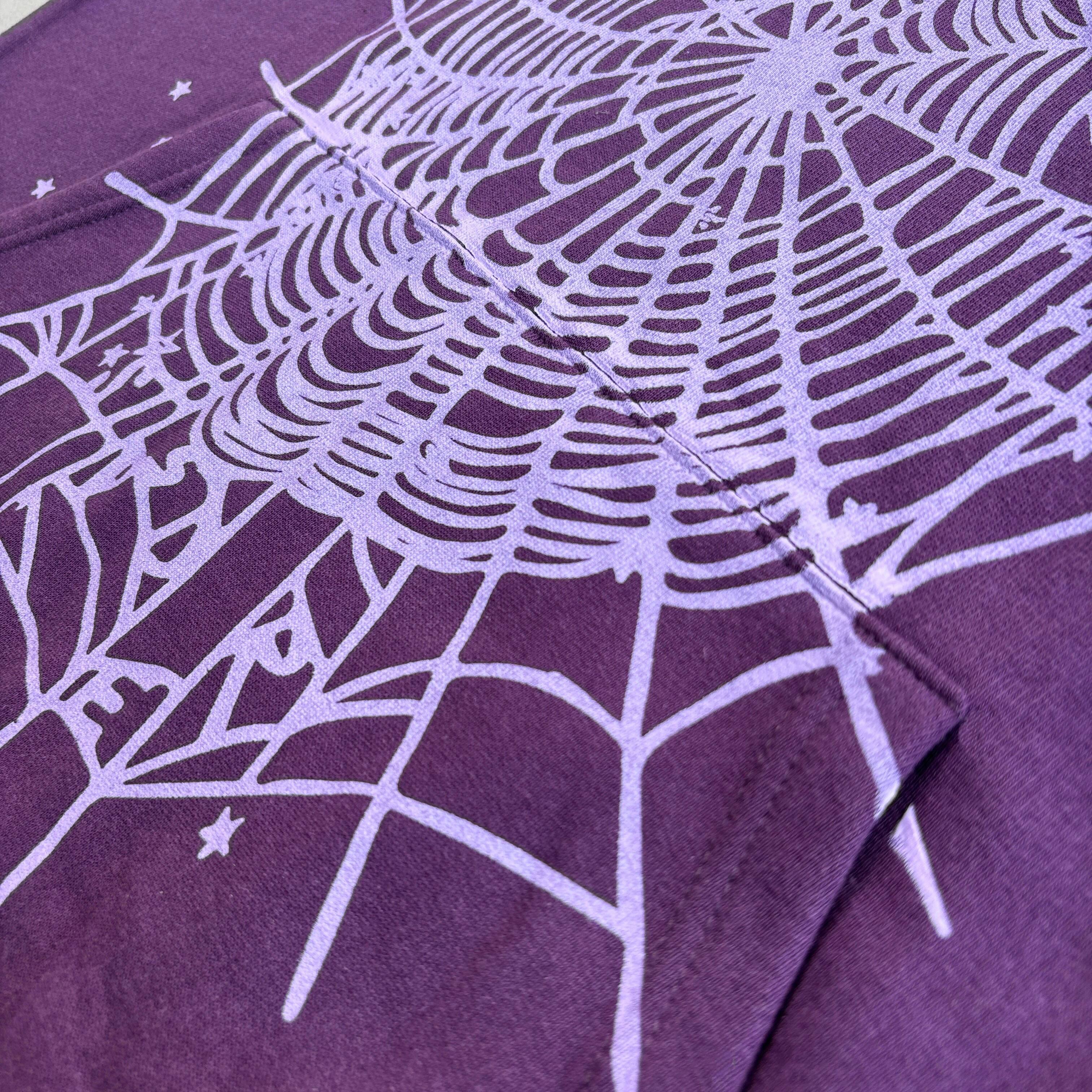 Sp5der | Purple Star OG Web V2 Hoodie