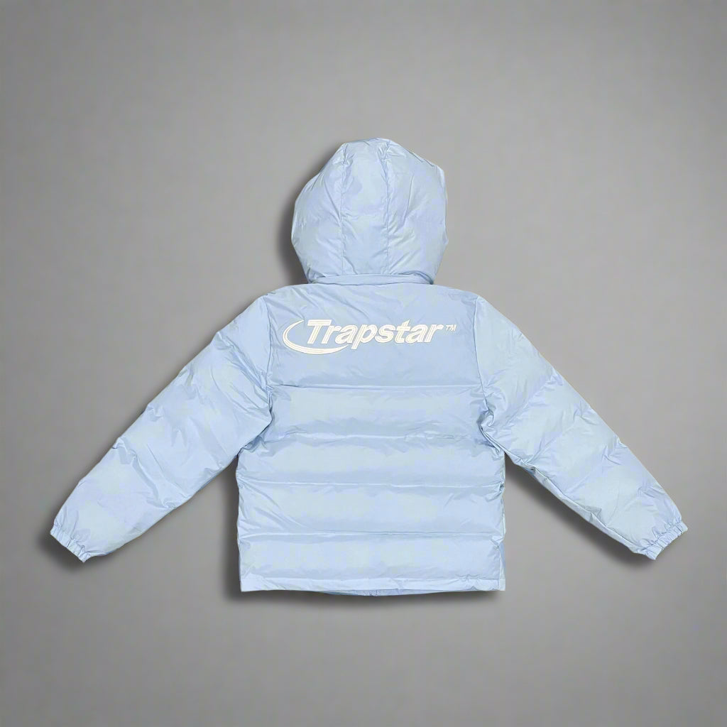 Trapstar | Ice Blue Hyperdive Detachable Hood Puffer Jacket