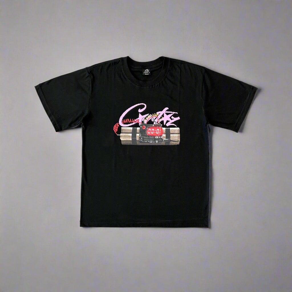 Corteiz | No Time 4 Luv Tee Black
